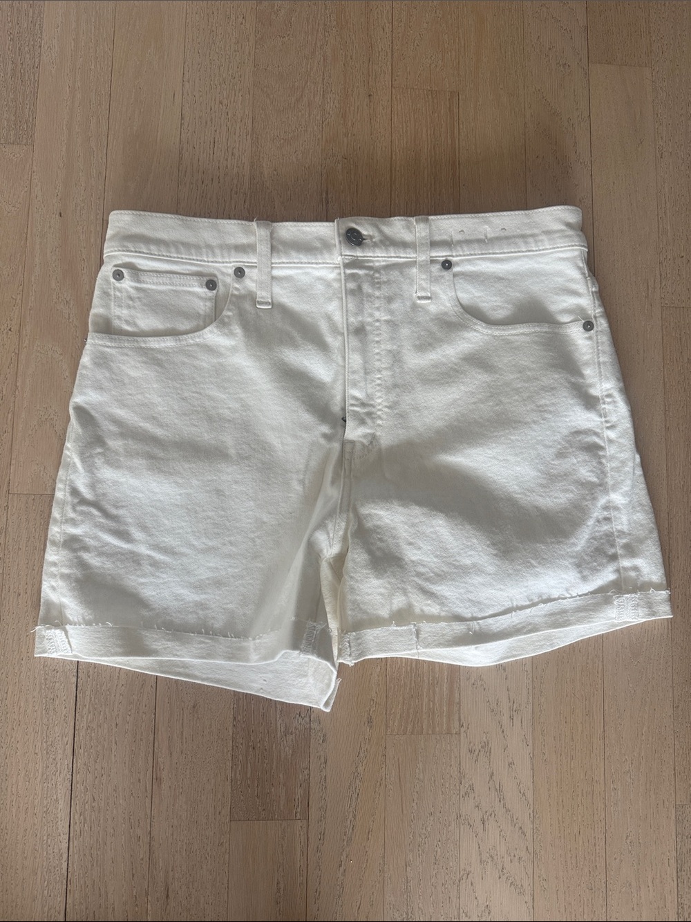 Madewell White Women's Denim Shorts